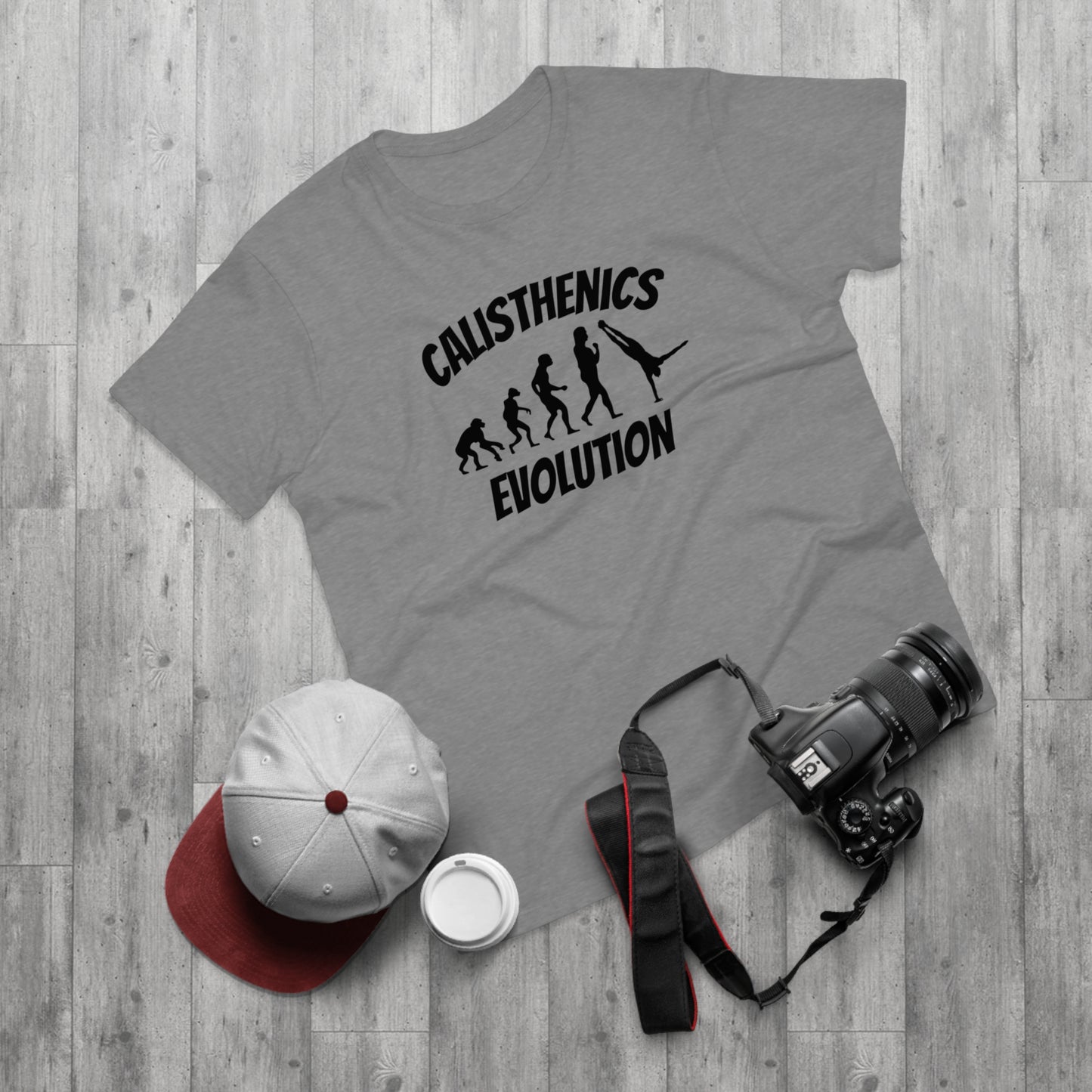 Calisthenics Shirt - Fitness Progression Tee for Workout Lovers 'Calisthenics Evolution'