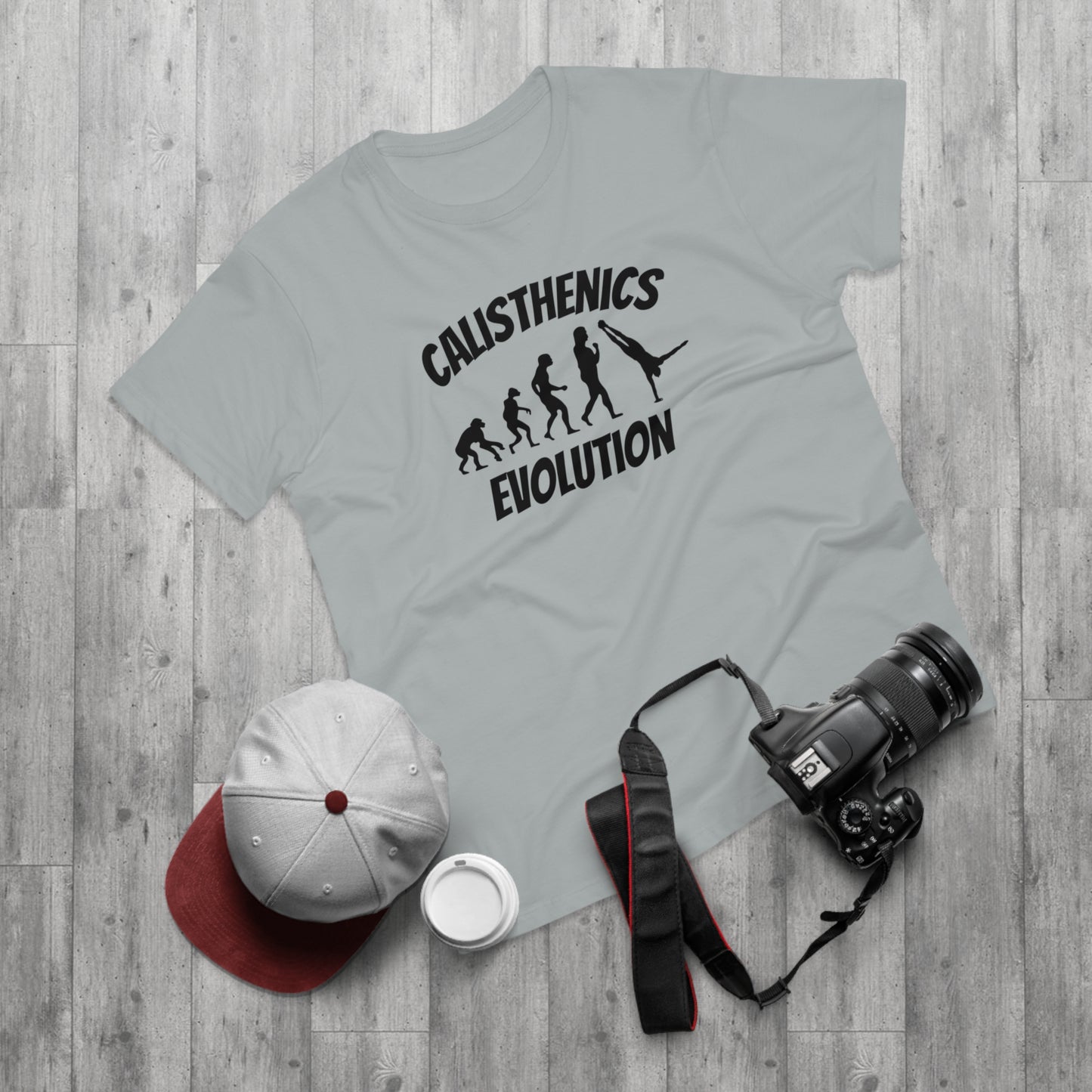 Calisthenics Shirt - Fitness Progression Tee for Workout Lovers 'Calisthenics Evolution'