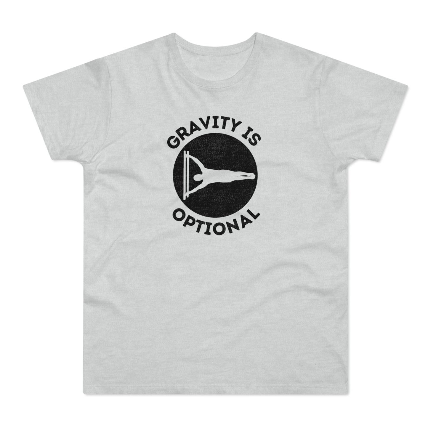 Calisthenics Shirt - 'Gravity is optional" Human Flag Men's Jersey