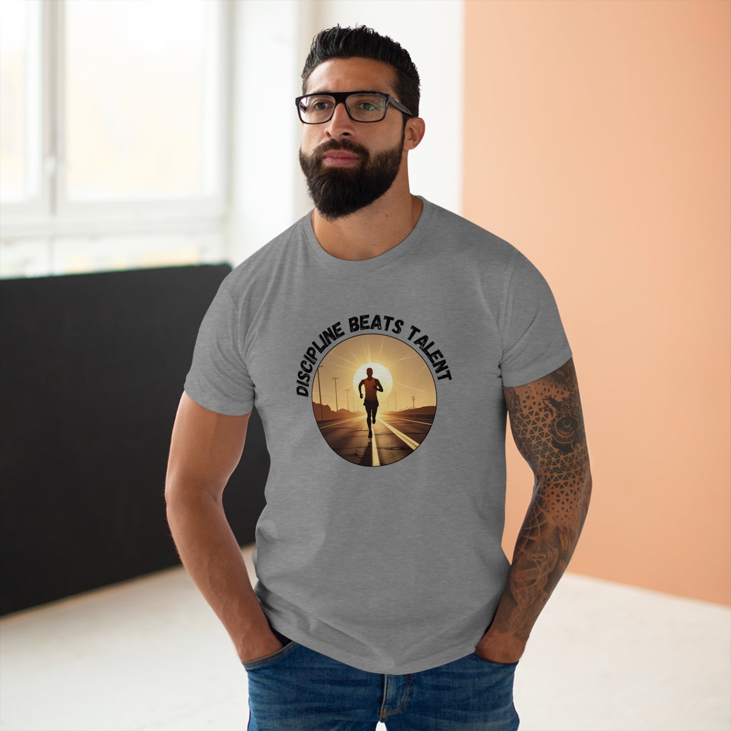 Discipline Beats Talent – Motivational Sports Shirt