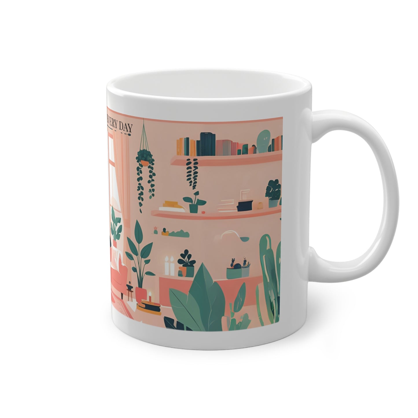 Ceramic Yoga Mug - 'Find Balance in Every Day'
